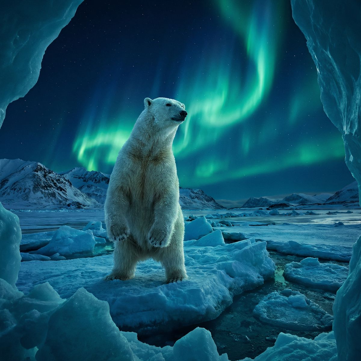 网红主播北极熊视频 - 冰原探险